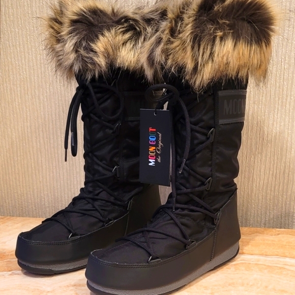 Moon Boot Monaco Tall high black boots Moon Boot Monaco Boots - Picture 8 of 15